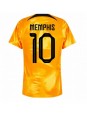 Billige Nederland Memphis Depay #10 Hjemmedrakt VM 2022 Kortermet